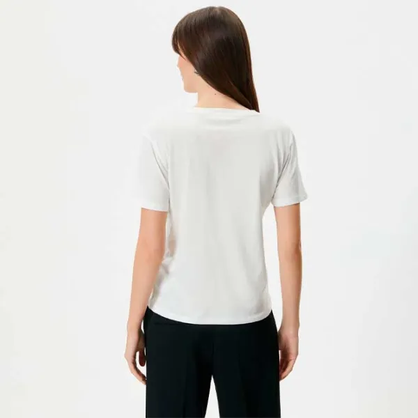 Tricou pentru femei Koton 4SAK50069EK 100% bumbac/ White photo 2 Tricou pentru femei Koton 4SAK50069EK 100% bumbac/ White photo 2
