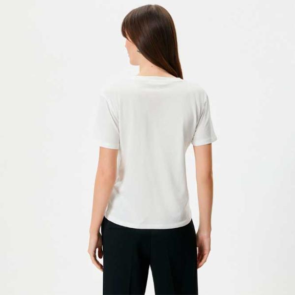 Tricou pentru femei Koton 4SAK50069EK 100% bumbac/ White photo 2 Tricou pentru femei Koton 4SAK50069EK 100% bumbac/ White photo 2