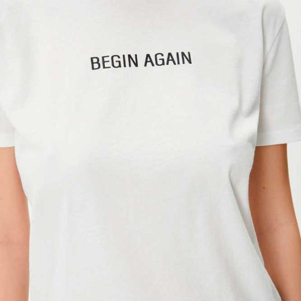 Tricou pentru femei Koton 4SAK50069EK 100% bumbac/ White photo 3 Tricou pentru femei Koton 4SAK50069EK 100% bumbac/ White photo 3