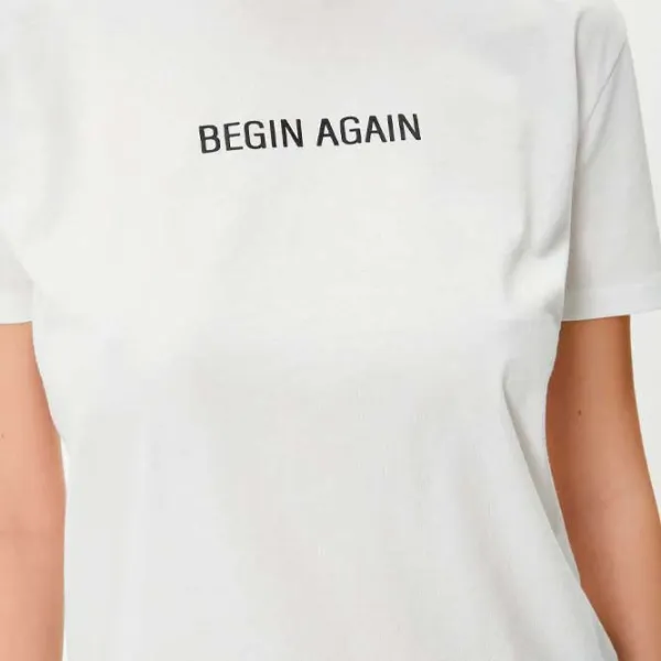 Tricou pentru femei Koton 4SAK50388EK 100% bumbac/ White photo 3