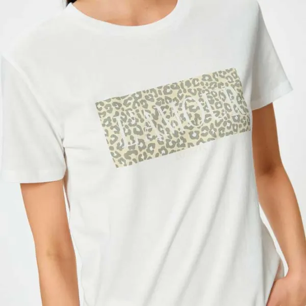 Tricou pentru femei Koton 4SAK50079EK 100% bumbac/ White photo 2