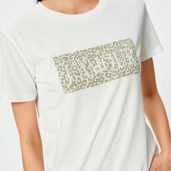 Tricou pentru femei Koton 4SAK50079EK 100% bumbac/ White photo 2