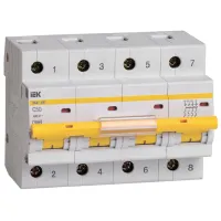 Автоматический выключатель IEK MVA40-4-050-C Модульная/ 50 A