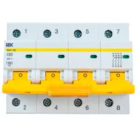 Автоматический выключатель IEK MVA40-4-080-C Модульная/ 80 A