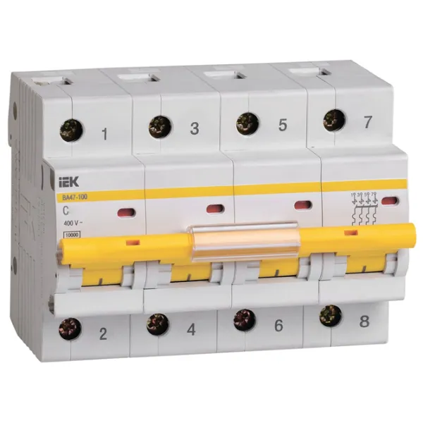 Автоматический выключатель IEK MVA40-4-035-C Модульная/ 35 A photo 1