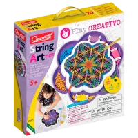 Set de creație Quercetti Play Creativo String Art Mandala Q2850 5+/ Multicolor Multicolor