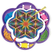 Set de creație Quercetti Play Creativo String Art Mandala Q2850 5+/ Multicolor Multicolor photo 2