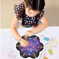 Set de creație Quercetti Play Creativo String Art Mandala Q2850 5+/ Multicolor Multicolor photo 3