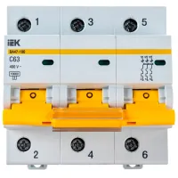 Автоматический выключатель IEK MVA40-3-063-C Модульная/ 63 A