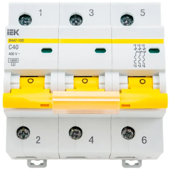 Întrerupător automat IEK MVA40-3-040-C Modulară/ 40 A photo 1