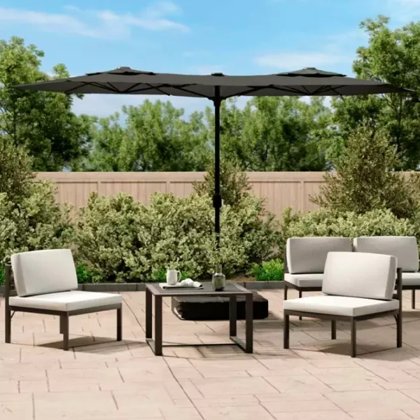 Umbrelă de grădină VidaXL 362963 Anthracite photo 6