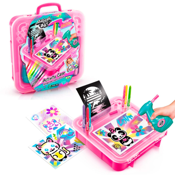 Set de creație Canal Toys Airbrush Art Activity Case AIR017CL 5+/ Multicolor Pink photo 2