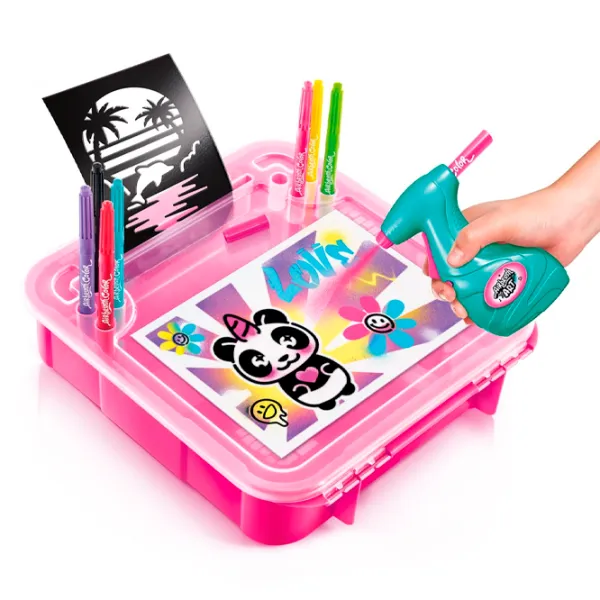 Set de creație Canal Toys Airbrush Art Activity Case AIR017CL 5+/ Multicolor Pink photo 3