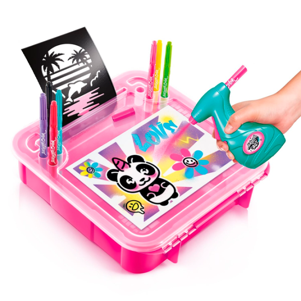 Set de creație Canal Toys Airbrush Art Activity Case AIR017CL 5+/ Multicolor Pink photo 3