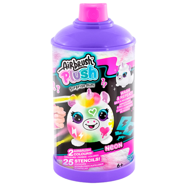 Креативный набор Canal Toys Airbrush Plush Neon Mini Mystery Kit AIR020CL 6+/ Разноцветный Фиолетовый photo 1 Креативный набор Canal Toys Airbrush Plush Neon Mini Mystery Kit AIR020CL 6+/ Разноцветный Фиолетовый photo 1