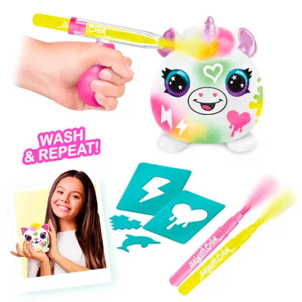 Креативный набор Canal Toys Airbrush Plush Neon Mini Mystery Kit AIR020CL 6+/ Разноцветный Фиолетовый photo 3 Креативный набор Canal Toys Airbrush Plush Neon Mini Mystery Kit AIR020CL 6+/ Разноцветный Фиолетовый photo 3