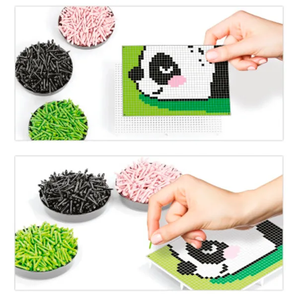 Set de creație Quercetti Pixel Art Kawaii 4 planse Design Panda Q0797 6+/ Multicolor Multicolor photo 3