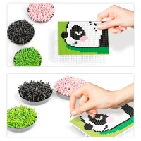Креативный набор Quercetti Pixel Art Kawaii 4 planse Design Panda Q0797 6+/ Разноцветный Разноцветный photo 3