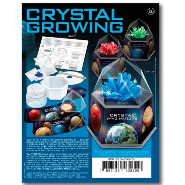 Set de creație 4M Crystal Growing Crystal Imaginations 00-03930 10+/ Multicolor Blue photo 6