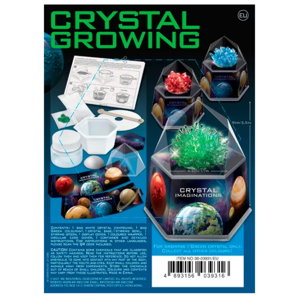 Set de creație 4M Crystal Growing Crystal Imaginations 00-03931 10+/ Multicolor Green photo 5