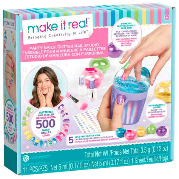 Креативный набор Make It Real Bringing Creativity to Life Party Nails 2467M 8+/ Разноцветный Разноцветный photo 1