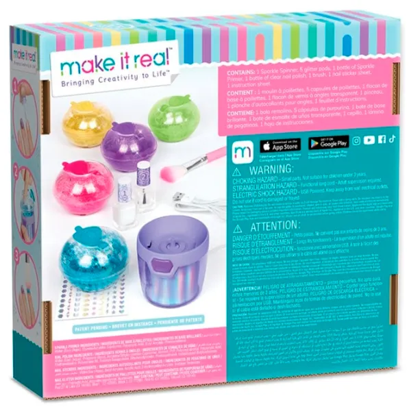 Креативный набор Make It Real Bringing Creativity to Life Party Nails 2467M 8+/ Разноцветный Разноцветный photo 2