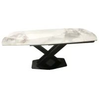 Кухонный стол раскладной Magnus T405 Керамика/ Белый