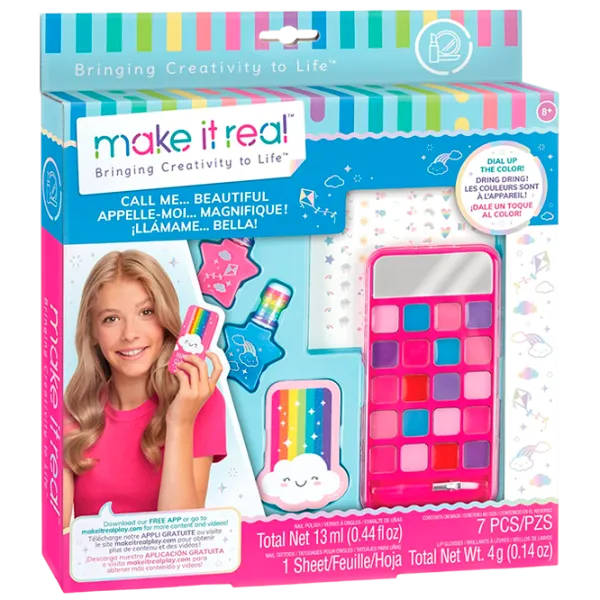Креативный набор Make It Real Bringing Creativity to Life Phone palette and Nail Art set 2307M 8+/ Разноцветный Pink photo 1