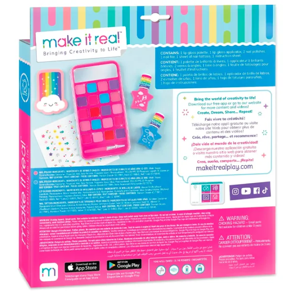 Креативный набор Make It Real Bringing Creativity to Life Phone palette and Nail Art set 2307M 8+/ Разноцветный Pink photo 3