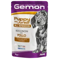 Hrană pentru câini umedă Monge Gemon Dog Pouch M30063 0.1 kg / Găină