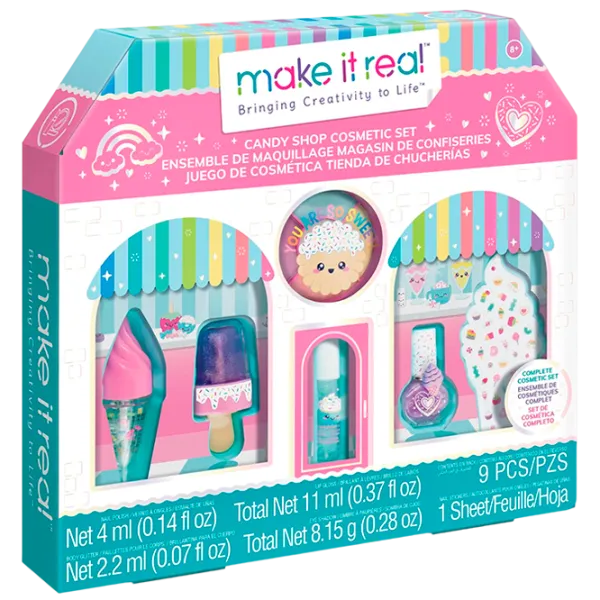 Set de creație Make It Real Bringing Creativity to Life Candy Shop Cosmetic Set 2700M 8+/ Multicolor Pink photo 1