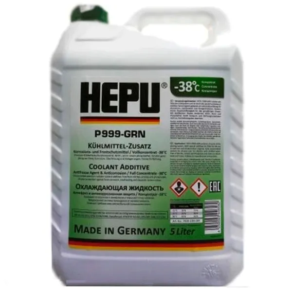 Антифриз HEPU P900-RM11 RM-G11-GRN 5 л Green photo 1