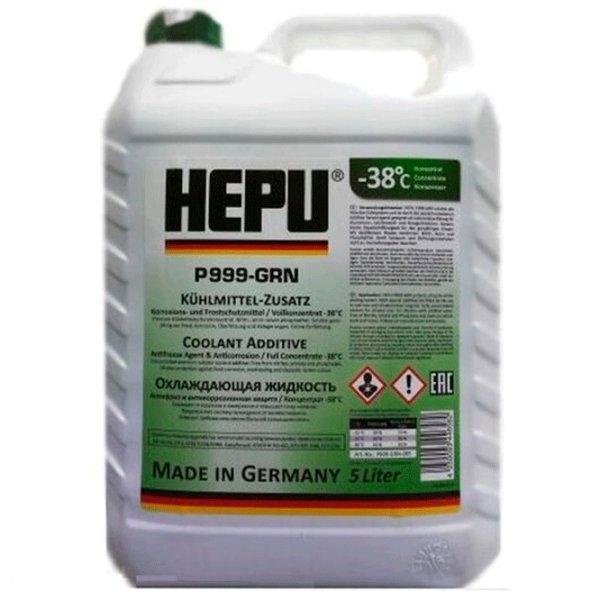 Антифриз HEPU P900-RM11 RM-G11-GRN 5 л Green photo 1