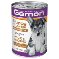 Hrană pentru câini umedă Monge Gemon Dog Puppy M29715 0.415 kg / Curcan