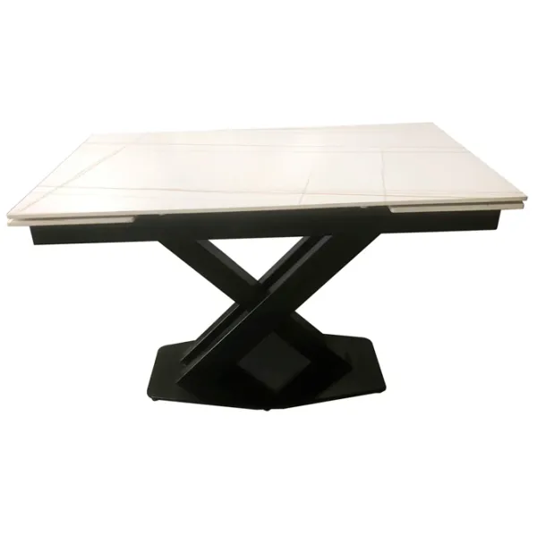 Masă de bucătărie extensibilă Magnus T401 Ceramică/ White photo 2 Masă de bucătărie extensibilă Magnus T401 Ceramică/ White photo 2