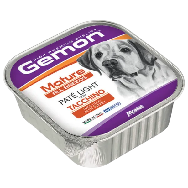 Корм для собак влажный Monge Gemon Dog Pate M30043 0.15 кг / Индейка photo 1 Корм для собак влажный Monge Gemon Dog Pate M30043 0.15 кг / Индейка photo 1