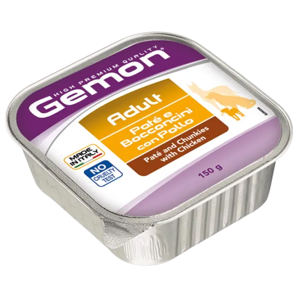 Hrană pentru câini umedă Monge Gemon Dog Pate M30029 0.15 kg / Găină photo 1 Hrană pentru câini umedă Monge Gemon Dog Pate M30029 0.15 kg / Găină photo 1