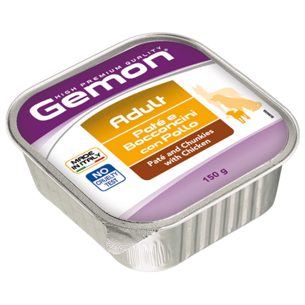 Hrană pentru câini umedă Monge Gemon Dog Pate M30029 0.15 kg / Găină photo 1 Hrană pentru câini umedă Monge Gemon Dog Pate M30029 0.15 kg / Găină photo 1