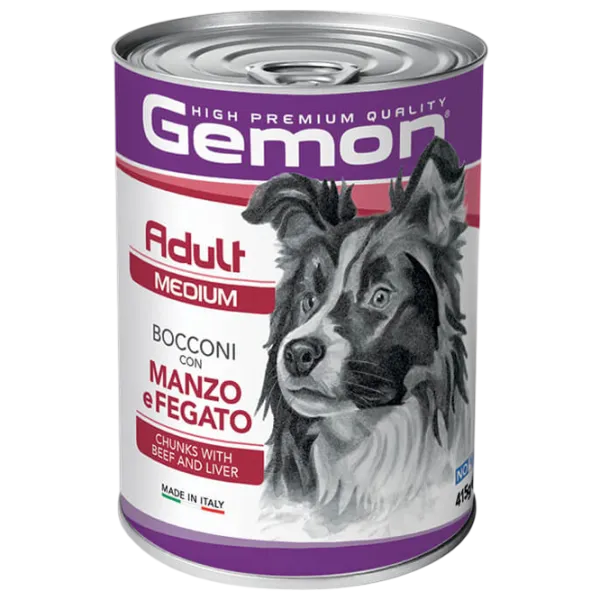 Hrană pentru câini umedă Monge Gemon Dog Maxi M38785 1.25 kg / Vită, ficat photo 1 Hrană pentru câini umedă Monge Gemon Dog Maxi M38785 1.25 kg / Vită, ficat photo 1
