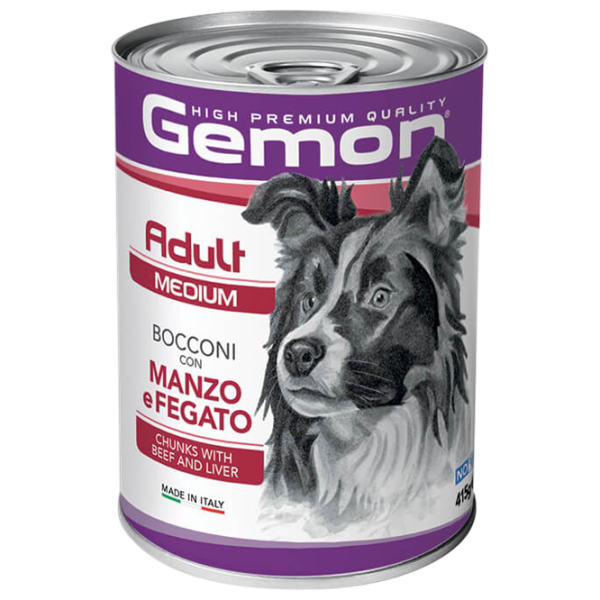 Hrană pentru câini umedă Monge Gemon Dog Maxi M38785 1.25 kg / Vită, ficat photo 1 Hrană pentru câini umedă Monge Gemon Dog Maxi M38785 1.25 kg / Vită, ficat photo 1