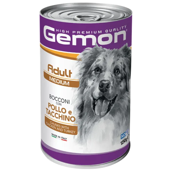 Hrană pentru câini umedă Monge Gemon Dog Medium M38792 1.25 kg / Curcan photo 1 Hrană pentru câini umedă Monge Gemon Dog Medium M38792 1.25 kg / Curcan photo 1
