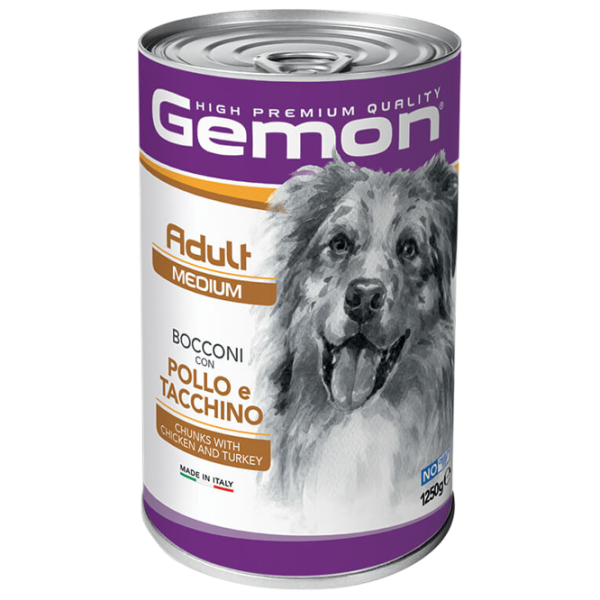 Hrană pentru câini umedă Monge Gemon Dog Medium M38792 1.25 kg / Curcan photo 1 Hrană pentru câini umedă Monge Gemon Dog Medium M38792 1.25 kg / Curcan photo 1