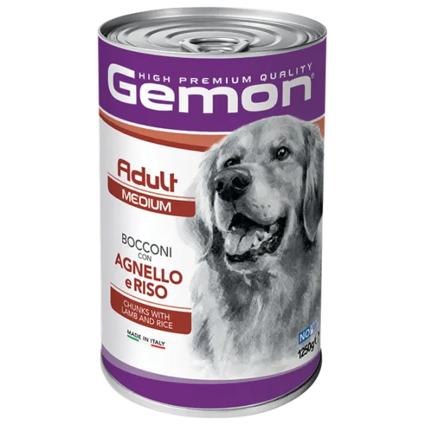 Корм для собак влажный Monge Gemon Dog Medium M38791 1.25 кг / Ягненок, рис photo 1 Корм для собак влажный Monge Gemon Dog Medium M38791 1.25 кг / Ягненок, рис photo 1