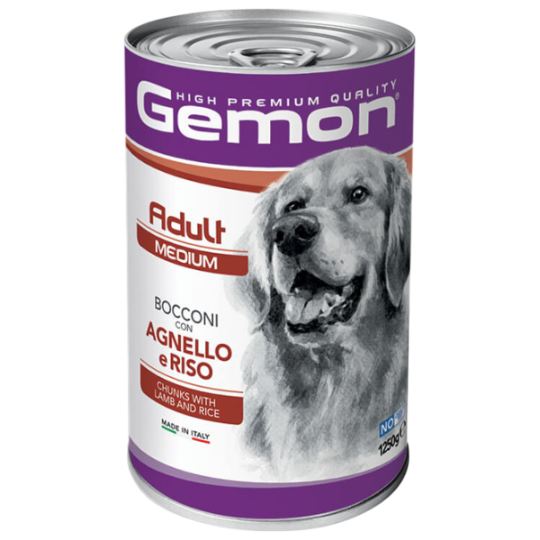 Корм для собак влажный Monge Gemon Dog Medium M38791 1.25 кг / Ягненок, рис photo 1 Корм для собак влажный Monge Gemon Dog Medium M38791 1.25 кг / Ягненок, рис photo 1