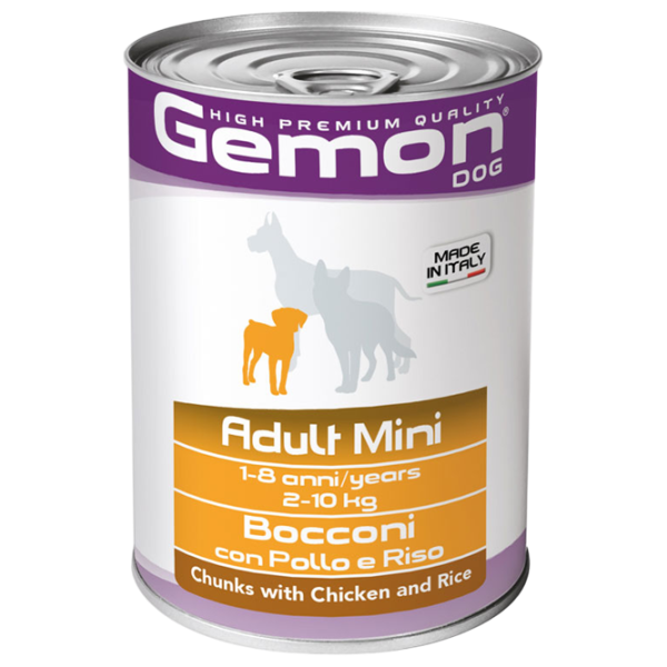Корм для собак влажный Monge Gemon Dog Mini M38787 1.25 кг / Рис, курица photo 1 Корм для собак влажный Monge Gemon Dog Mini M38787 1.25 кг / Рис, курица photo 1