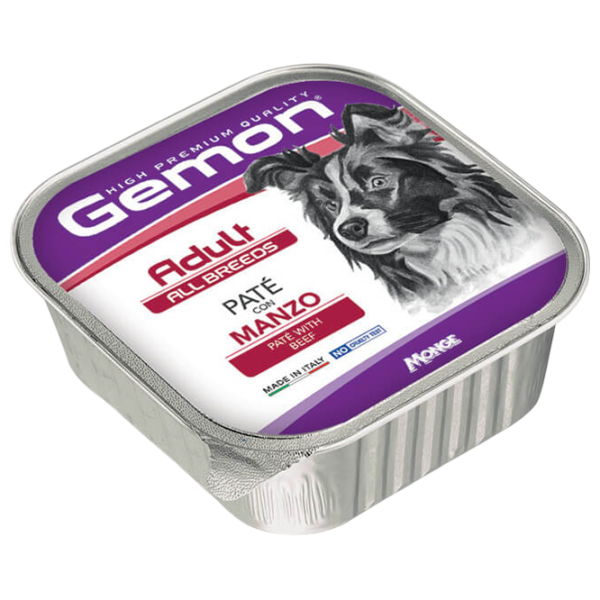 Корм для собак влажный Monge Gemon Dog Pate M30041 0.15 кг / Рис, курица photo 1 Корм для собак влажный Monge Gemon Dog Pate M30041 0.15 кг / Рис, курица photo 1