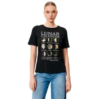 Tricou pentru femei Koton 4SAK50059EK 100% bumbac/ Black