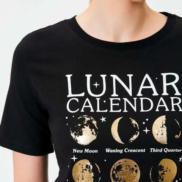 Tricou pentru femei Koton 4SAK50059EK 100% bumbac/ Black photo 4