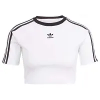 Tricou pentru femei Adidas W 3S Baby T 94% bumbac/ White