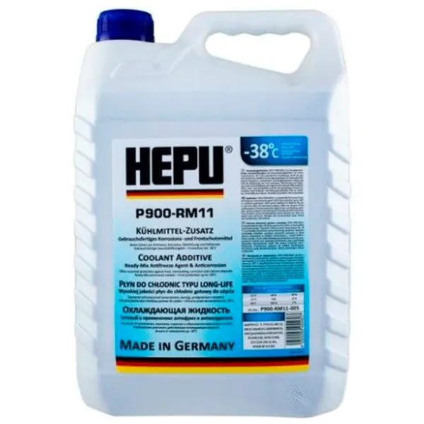 Антифриз HEPU P900-RM11 RM-G11-GRN 5 л Blue photo 1